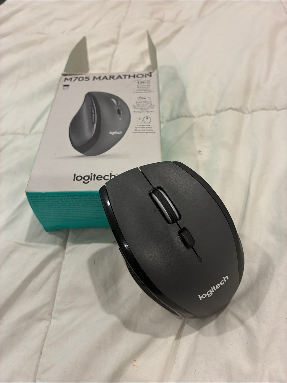 Logitech M705 Marathon Wireless Mouse - Black